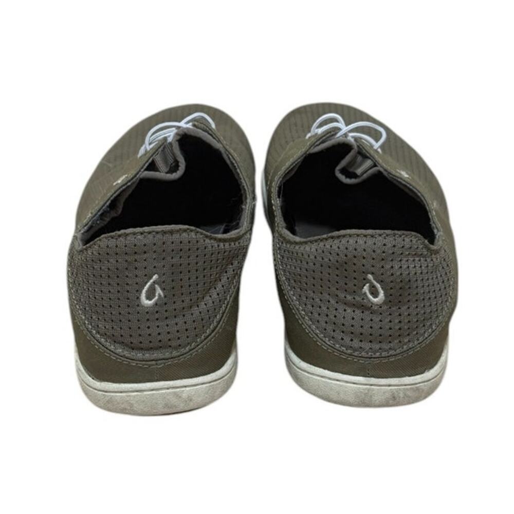 OluKai Perforated Olive Green Men’s Casual Sneakers - Picture 6 of 8